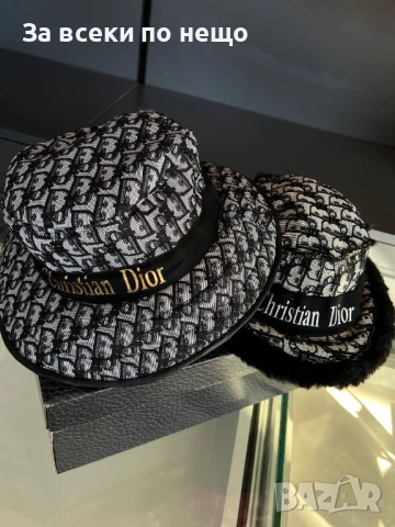 Christian Dior Дамска Шапка👒👢Дамски Боти Кристиян Диор - Налични Различни Цветове Код SK558, снимка 3 - Шапки - 53059423