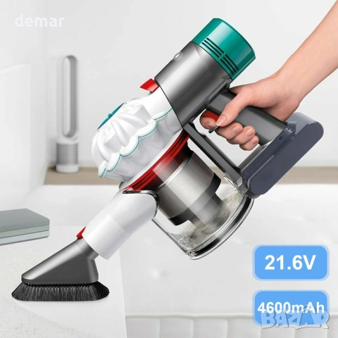 Резервна батерия 21.6V 4.6Ah, съвместима с прахосмукачка Dyson V7, включва 2 филтъра, снимка 3 - Прахосмукачки - 53923897