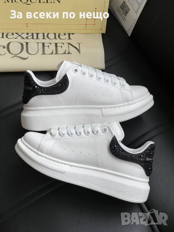 Alexander McQueen Дамски Маратонки С Камъни👟Дамски Спортни Обувки С Кристали Код E1075, снимка 4 - Маратонки - 52316624