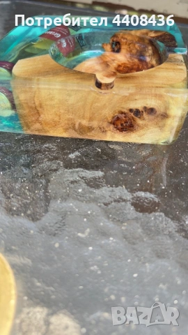 Пепелник от епоксидна смола, снимка 2 - Други - 53871825