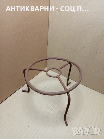 Стар Ръчно Изработен Саджек Пиростия За Огнище. 