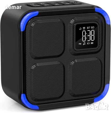 Bluetooth високоговорител, машина за бял шум с 30 успокояващи звука, 8 цвята нощна светлина