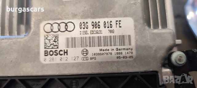 Компютър двигател 03G 906 016 FE / 0 281 012 127 Audi A4 B7 Avant 1.9 -116к.с., снимка 2 - Части - 53653930