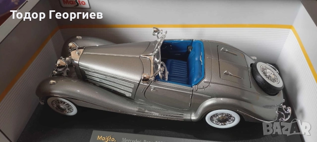 Mercedes 500k Maisto 1:18, снимка 3 - Колекции - 54201198