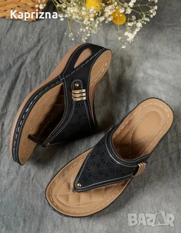 Черни чехли, снимка 5 - Чехли - 51045521