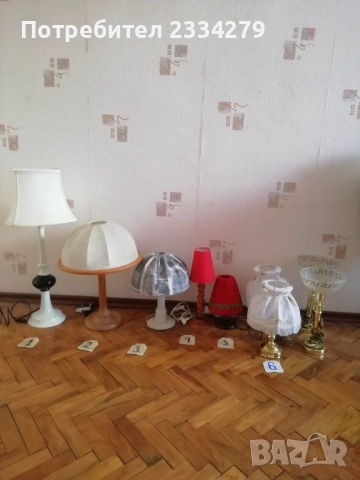 Стари настолни лампи. , снимка 2 - Настолни лампи - 52079671
