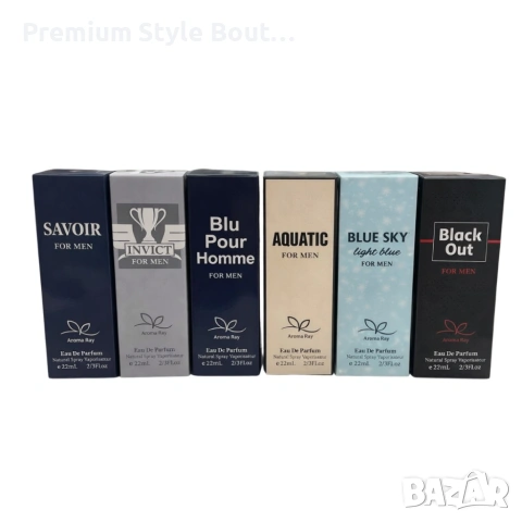 Луксозен сет от 6 мъжки парфюма по 22мл – изискано ароматно преживяване, снимка 4 - Други стоки за дома - 53923919