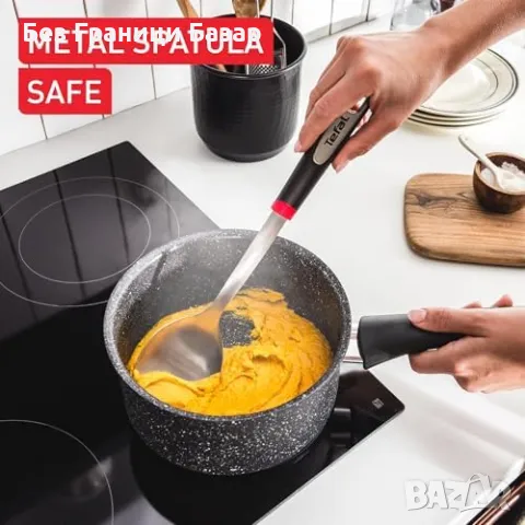 Нов Тефал тиган с капак 18 см, незалепващ, за всички котлони индукция Tefal, снимка 4 - Съдове за готвене - 47518647