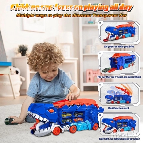  Камион Динозавър Катапулт с Мини Коли 4742