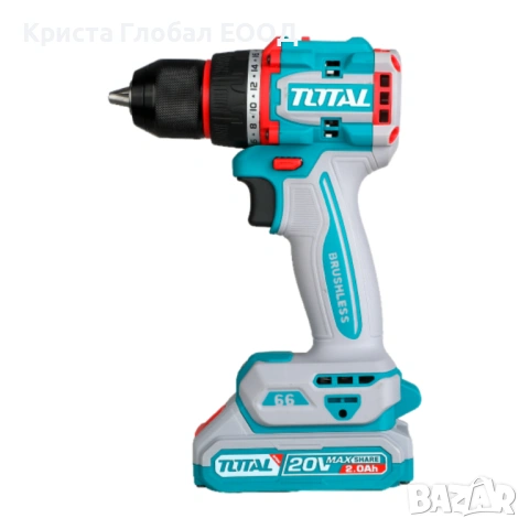 Компактен БЕЗЧЕТКОВ Винтоверт TOTAL Industrial – 66Nm (P20S Series), снимка 7 - Винтоверти - 53753417