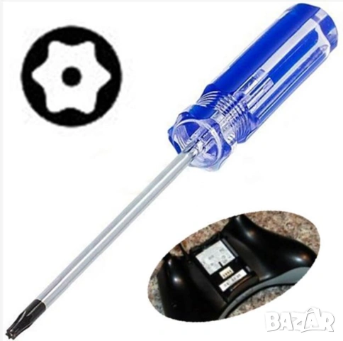 UNITOOL Специална ОТВЕРТКА Звезда с отвор ТОРКС TT8x75-132мм за Телефони Компютри Електроника БАРТЕР, снимка 3 - Отвертки - 53700125