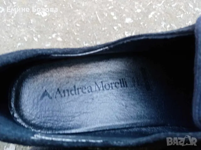 велурени обувки Andrea Morelli, снимка 4 - Други - 49468627