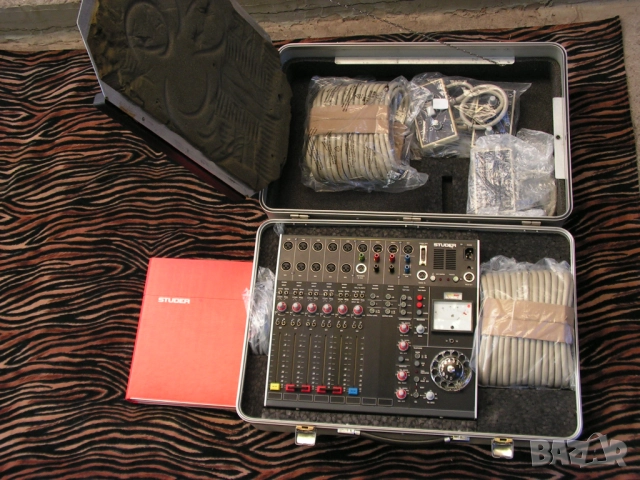 Смесителен пулт, Винтидж MIXER  Studer 069 6/2 в уникален комплект, снимка 9 - Ресийвъри, усилватели, смесителни пултове - 51848782