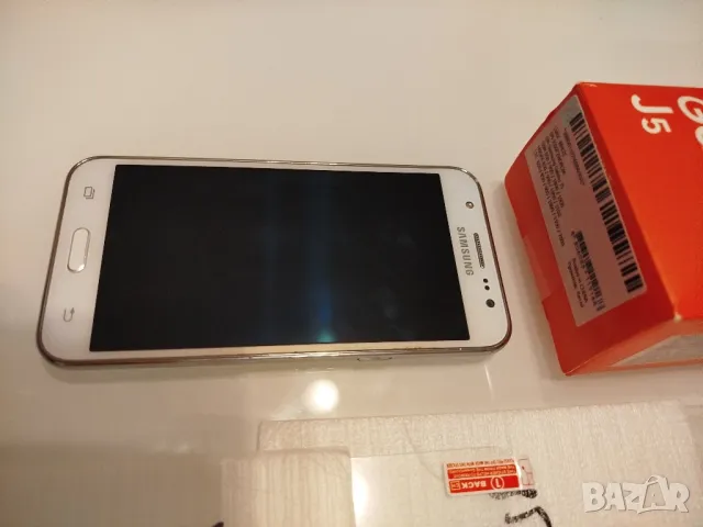 Бял Samsung Galaxy J5 със стъклени протектори и кейсове, снимка 4 - Samsung - 48654923