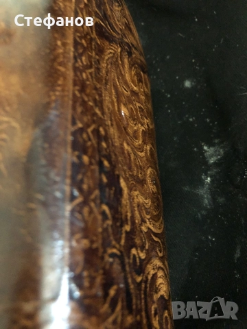 Бутилка за алкохол облицована с кожа, снимка 3 - Антикварни и старинни предмети - 52469606