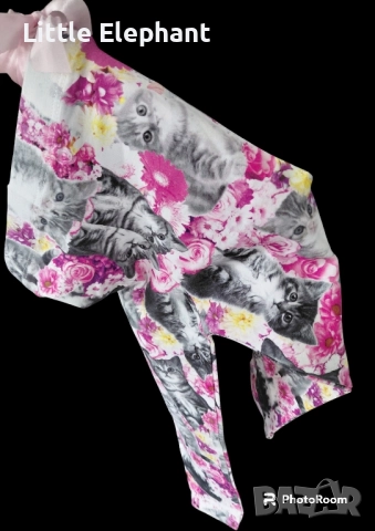 Клинче за 12-18 мес мом фото принт котенца,маргаритки,рози,колекция"Famous",Англия/нов