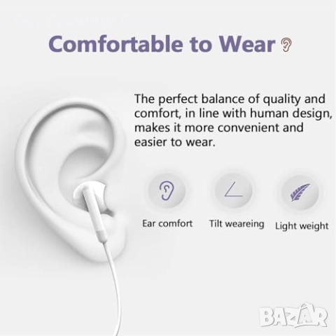 Нови 2 броя Жични слушалки Lightning за iPhone – микрофон и контрол на музика, снимка 4 - Слушалки и портативни колонки - 51914066