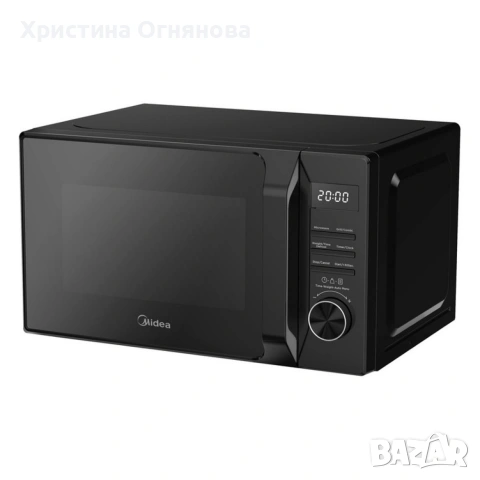 Микровълнова фурна MIDEA AG20CF2EBK 700W, Функция грил, 20L, снимка 2 - Микровълнови - 53316297
