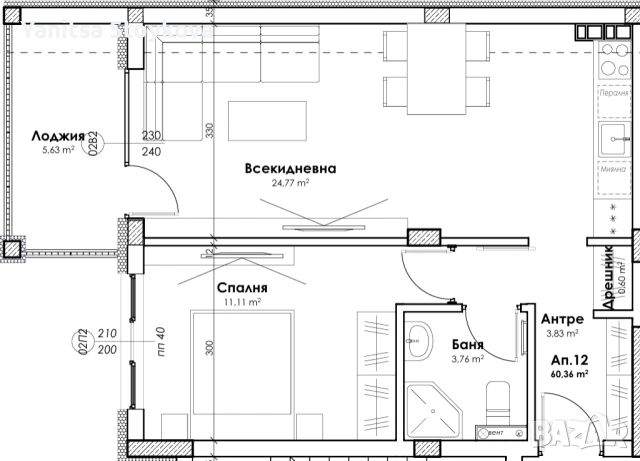 Двустаен апп в Пловдив, Прослав, снимка 3 - Апартаменти - 53870578