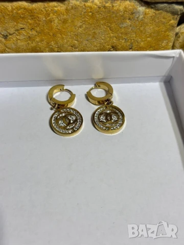 обеци louis vuitton chanel Bvlgari christian dior fendi , снимка 15 - Обеци - 50653301
