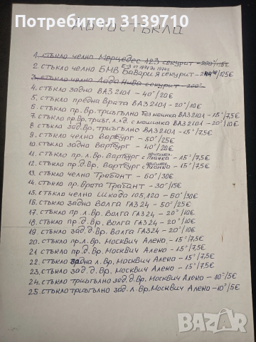 Автостъкла за леки автомобили, снимка 2 - Части - 48640724