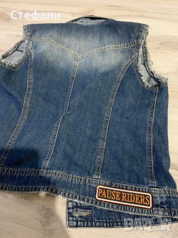 Pause Jeans дънкова жилетка, снимка 3 - Жилетки - 45219242