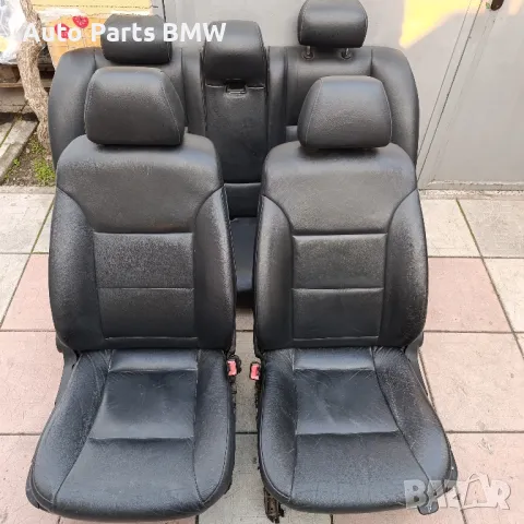 Кожен салон BMW E60 БМВ Е60 черен кожен салон, снимка 1 - Части - 47369508