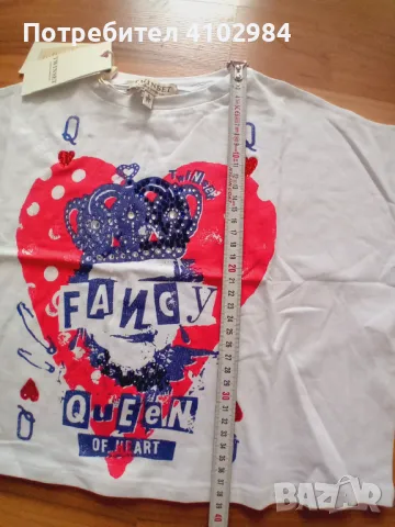 TWINSET нова тениска с камъни-6-7 г, снимка 6 - Детски тениски и потници - 50046095