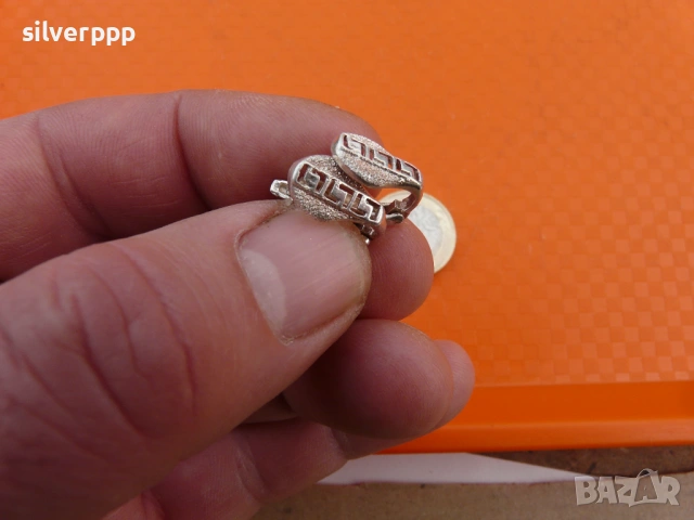  Сребърни обеци - 2 , снимка 2 - Обеци - 53044925