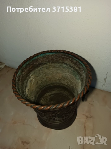 Медна кашпа. , снимка 9 - Антикварни и старинни предмети - 52907746