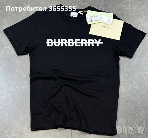 Нови мъжки тениски Burberry в черен цвят