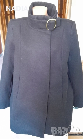 Черно палто на Манго Mango, снимка 3 - Палта, манта - 52342834