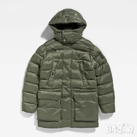 G-STAR RAW Мъжко Пухено Зимно Яке Парка G-Whistler Padded Hooded Parka, снимка 1 - Якета - 47230832