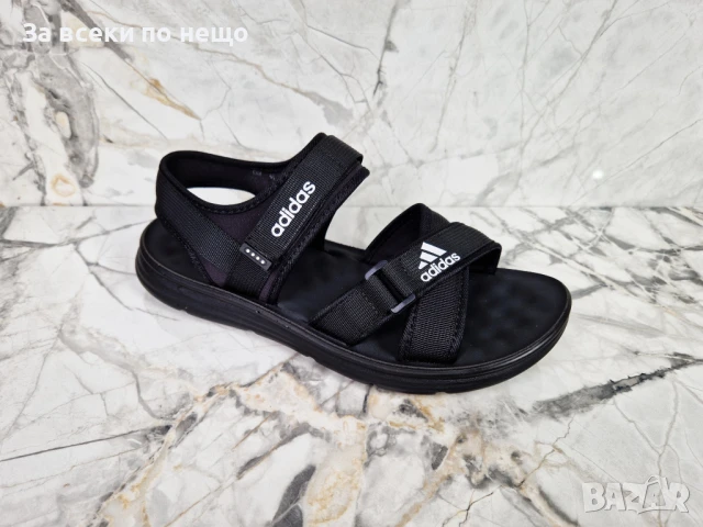 Adidas Мъжки Черни Ежедневни Сандали Адидас Код P706, снимка 5 - Мъжки сандали - 50585047