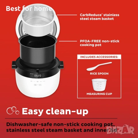 Instant Pot 20-чашова оризоварка, мултикукър за ориз и зърнени храни с технология , снимка 7 - Мултикукъри - 53744269