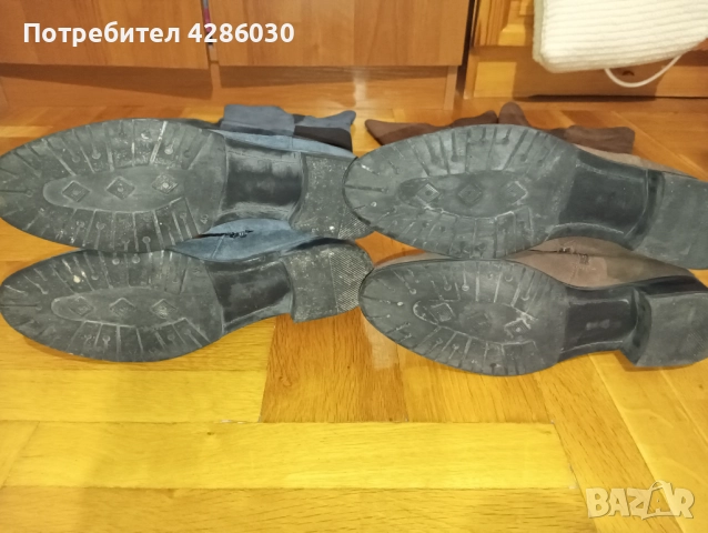 Два чифта естествен велур чизми 40 номер, снимка 4 - Дамски ботуши - 52266576