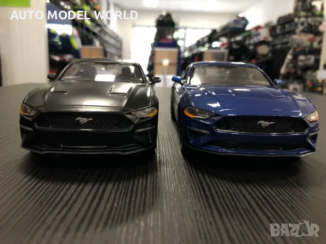 Нова метална колекционерска количка FORD MUSTANG GT 5.0 1:24 MOTORMAX, снимка 2 - Колекции - 46970108