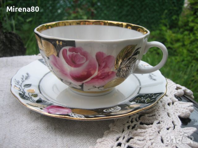 * Роза в вечернем саду - ЛФЗ * - сервиз за чай !, снимка 7 - Сервизи - 45523629