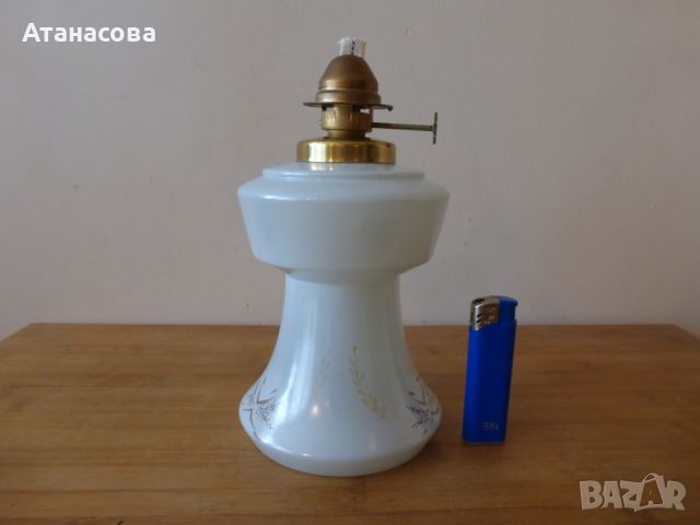 Газова газена лампа опал, снимка 1 - Антикварни и старинни предмети - 45613693