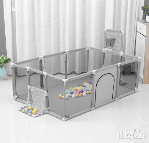 НОВИ! Голяма детска кошара за игра + подарък (топки) /ограда/ заграждение за бебе / дете, снимка 8 - Кошарки - 33512569