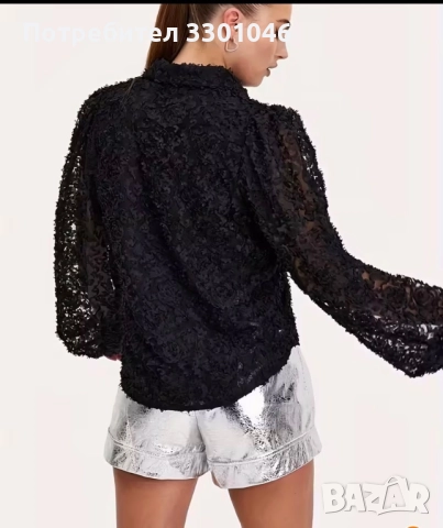 Сребърни къси панталонки, снимка 2 - Къси панталони и бермуди - 52616377