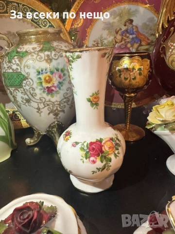 Royal Albert “Old country roses “- великолепни вазичка, бижутрека и декирация Код P2025, снимка 8 - Декорация за дома - 53937276