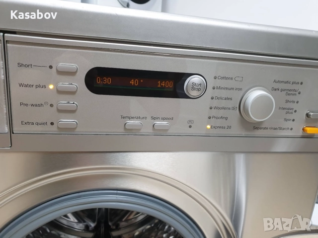 Miele - Инокс W5748 Пералня Миеле 12м Гаранция, снимка 3 - Перални - 51980199