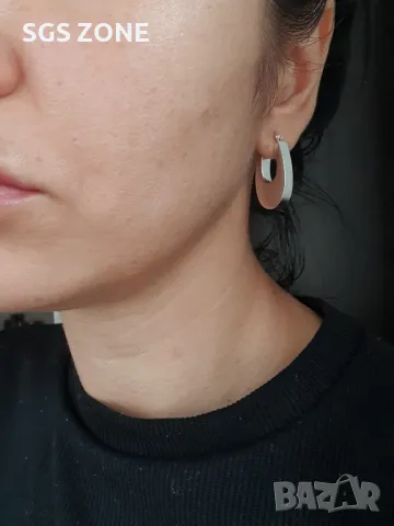 Сребърни Обеци 925, снимка 2 - Обеци - 49633135