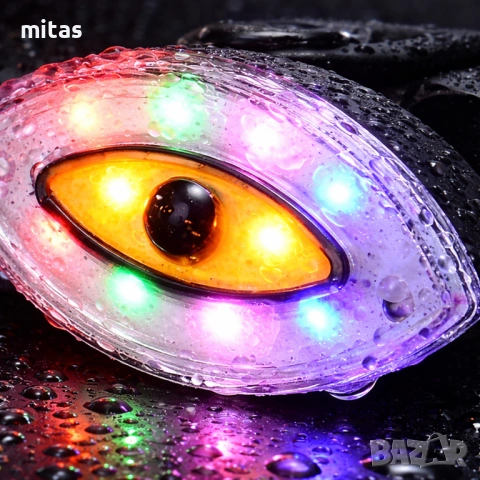 Задна LED стоп светлина за велосипед QIXUN EYE, USB, 30Lum, 7 режима, снимка 9 - Аксесоари за велосипеди - 52037648