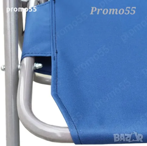 Градински сгъваем стол с регулеруема облегалка и възглавничка до 120кг., снимка 8 - Градински мебели, декорация  - 50281514