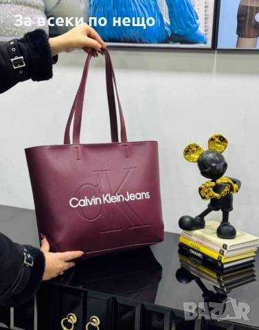 Calvin Klein Дамска Чанта Келвин Клайн - Различни Цветиве Код E1299, снимка 4 - Чанти - 53757561