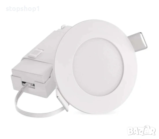 EMOS Spot light луничка водоустойчива 4.5W 345LM IP65 CCT бяла, снимка 5 - Лампи за баня - 53859458