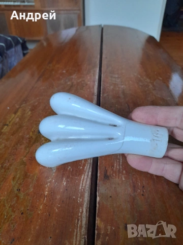 Стар порцеланов изолатор #8, снимка 3 - Други ценни предмети - 53911089