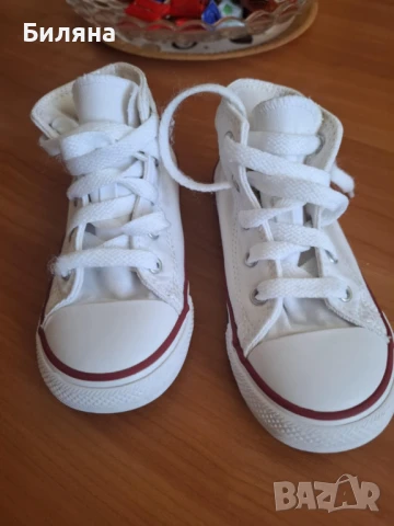 Nike + Converse,  бели, снимка 3 - Детски маратонки - 50441159